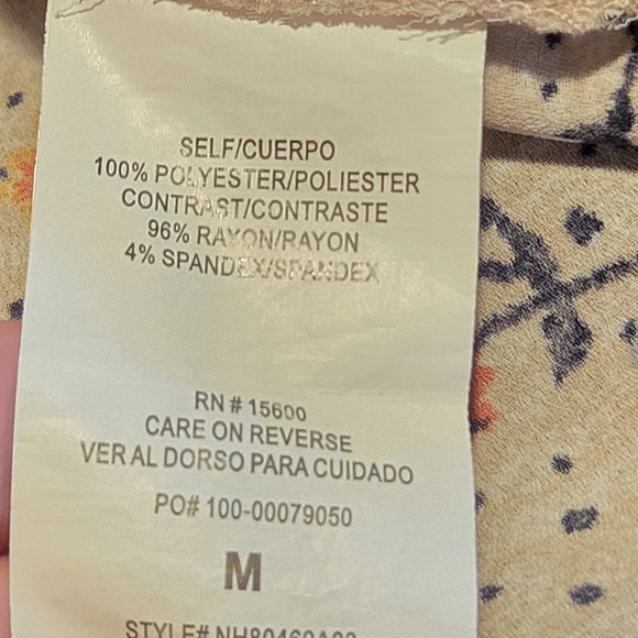 Rewind blouse top shirt front pocket misses size medium new without tags - Picture 5 of 5